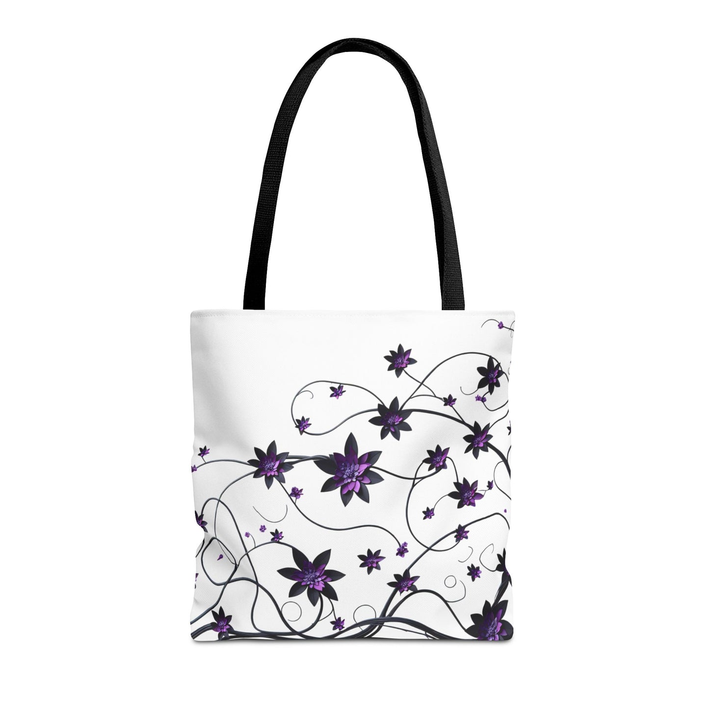 Classic Tote - Purple Flowers on Vines