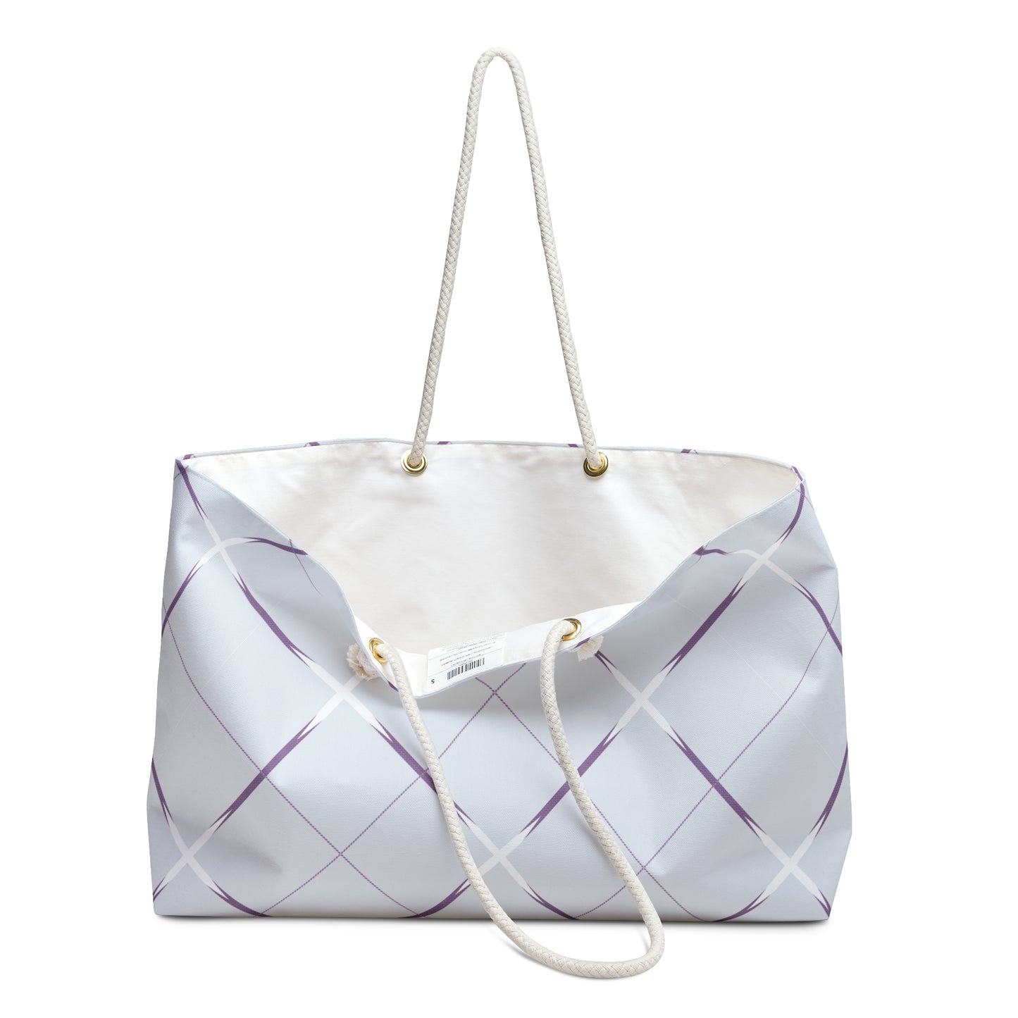 Weekender Bag - Stylish Purple Accent Pattern