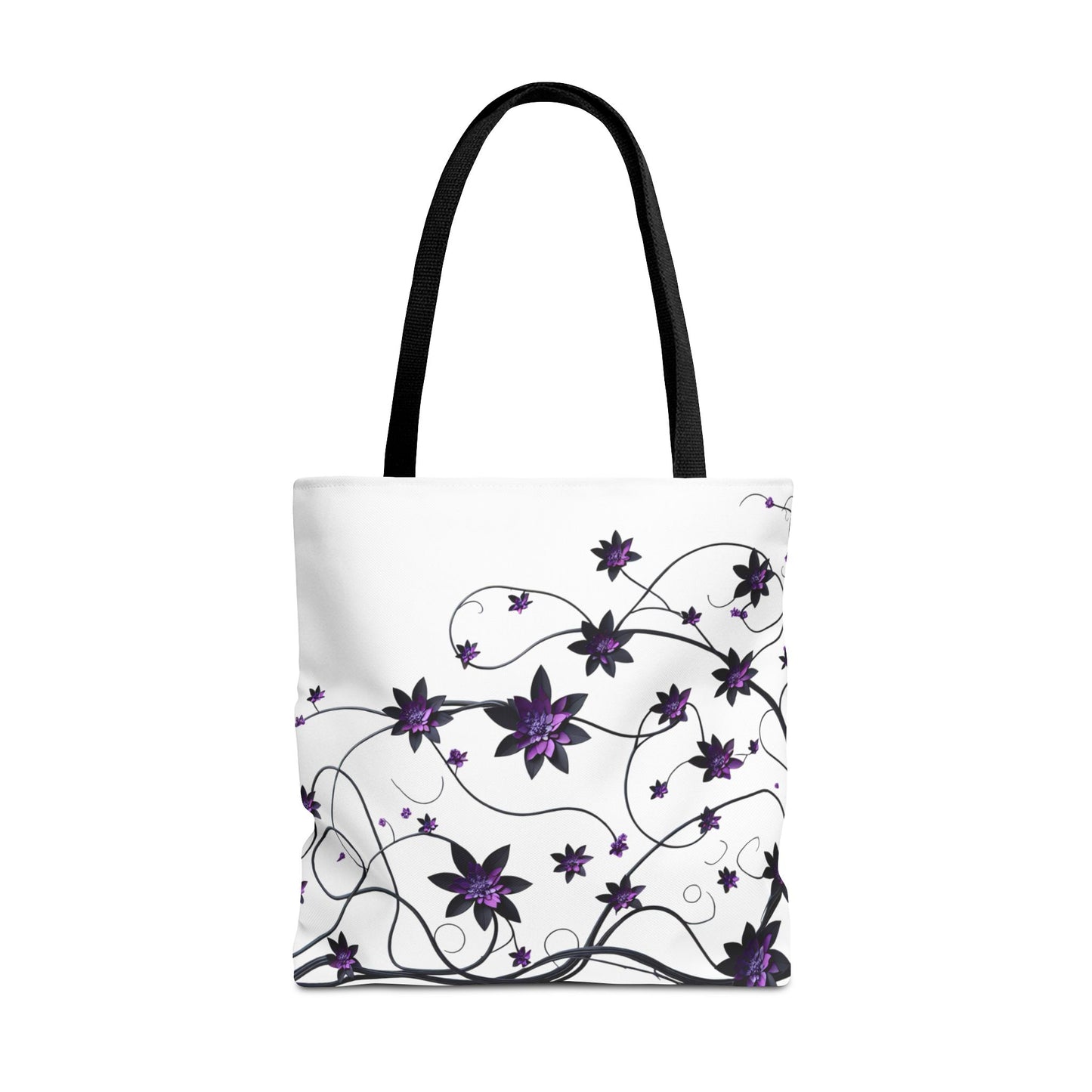 Classic Tote - Purple Flowers on Vines