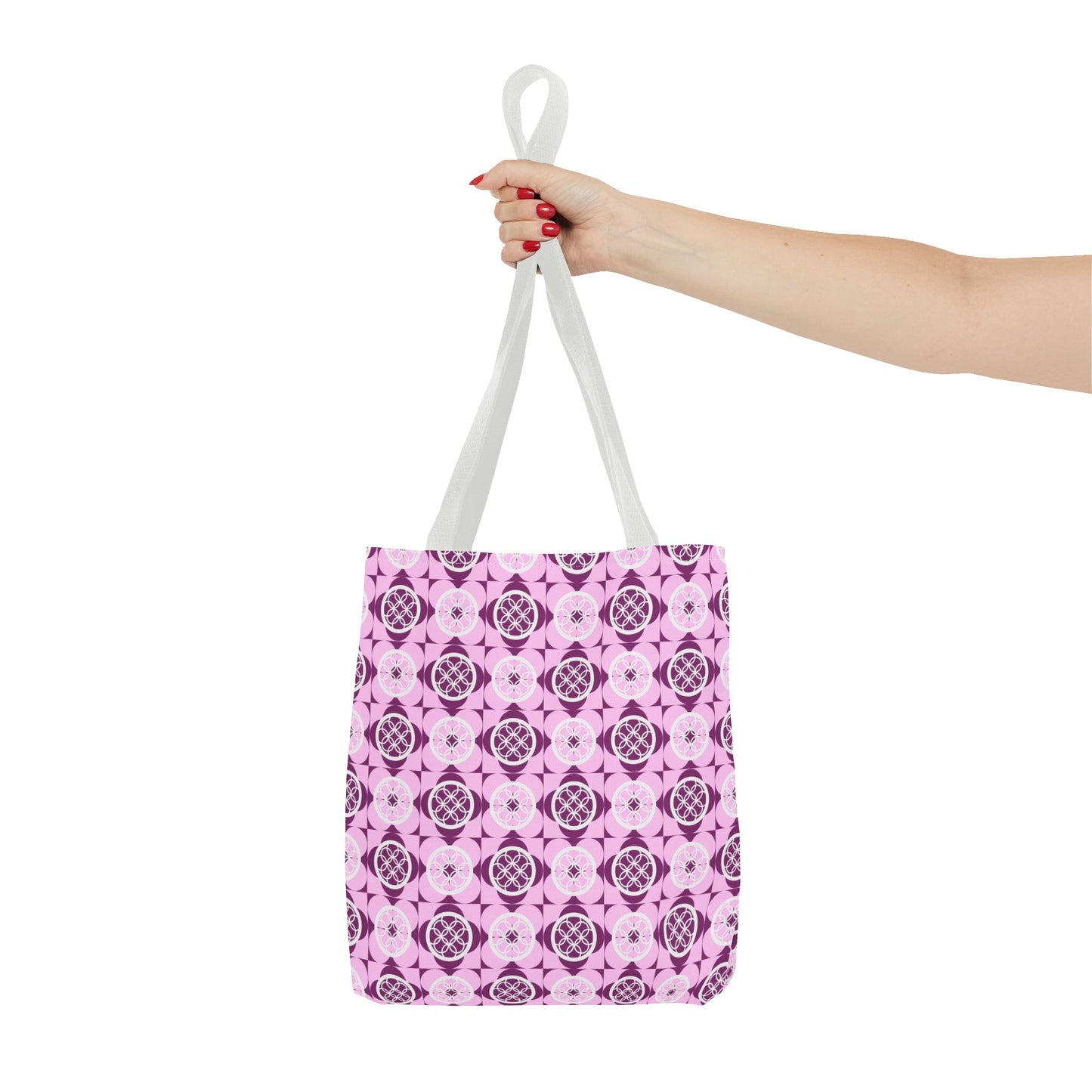 Classic Tote - Vibrant Pink Geometric Floral