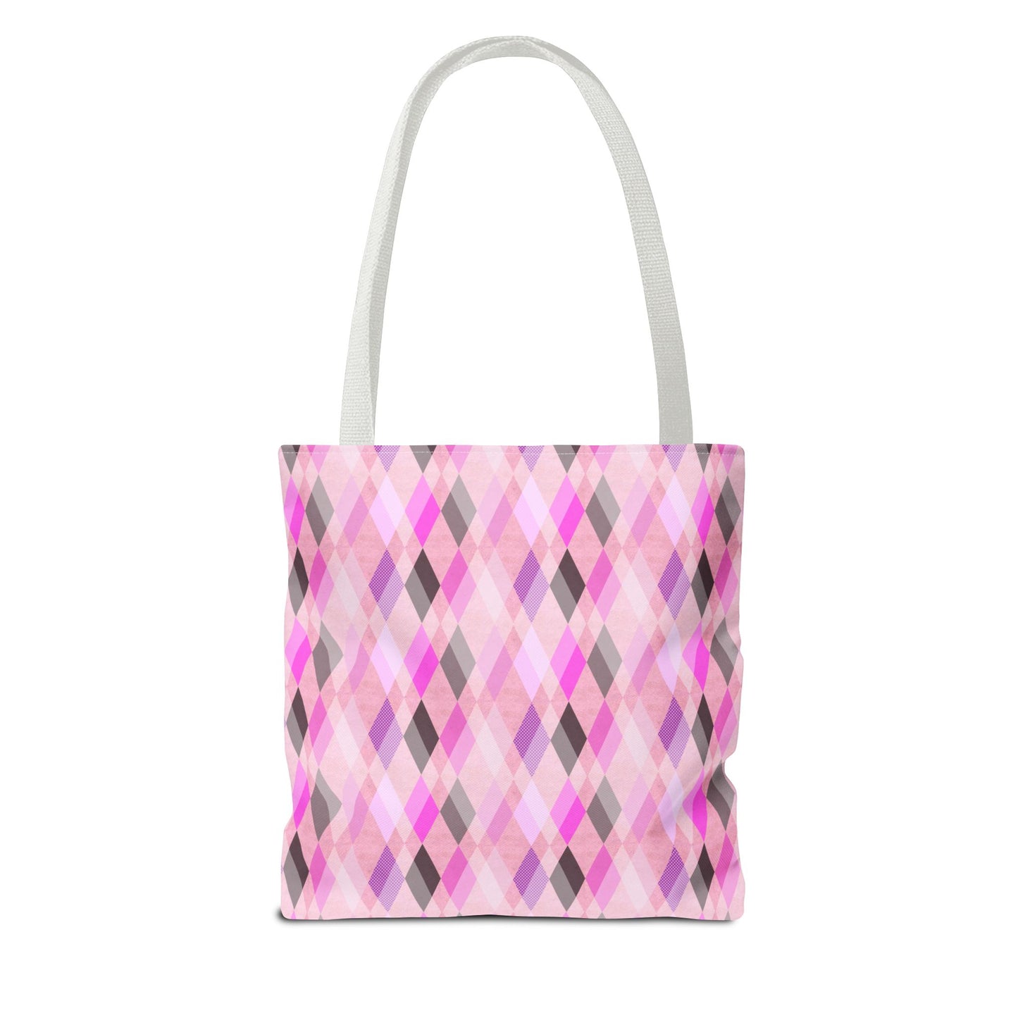 Classic Tote - Chic Pink Argyle Inspired
